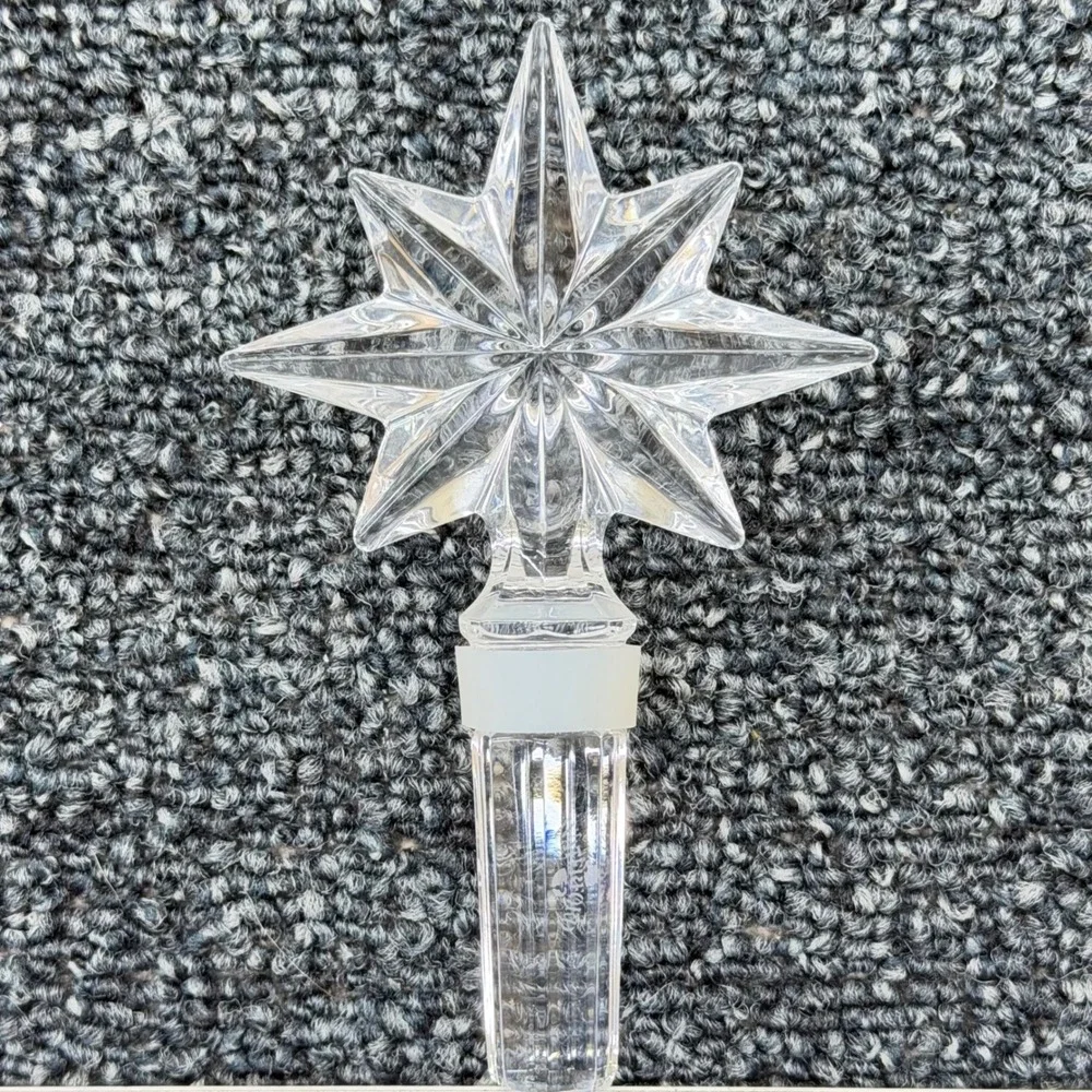 Waterford Crystal 8 Point Star Decanter Stopper Replacement‎ Signed VTG Ireland